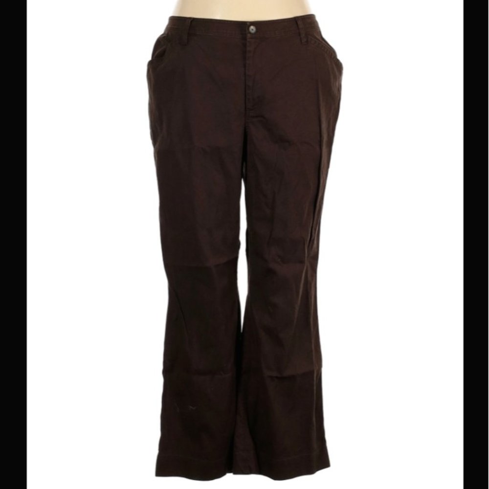 Lauren by Ralph Lauren Linen Blend Pants Brown| 22